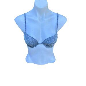 Vogue Dessous Blue Demi Lightly Padded Underwire Bra   Size 34A